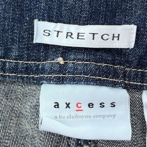 NWT Excess Women's Blue Denim Cropped Jeans Size 6 Stretch Mid Rise Tapered Leg - Picture 7 of 12